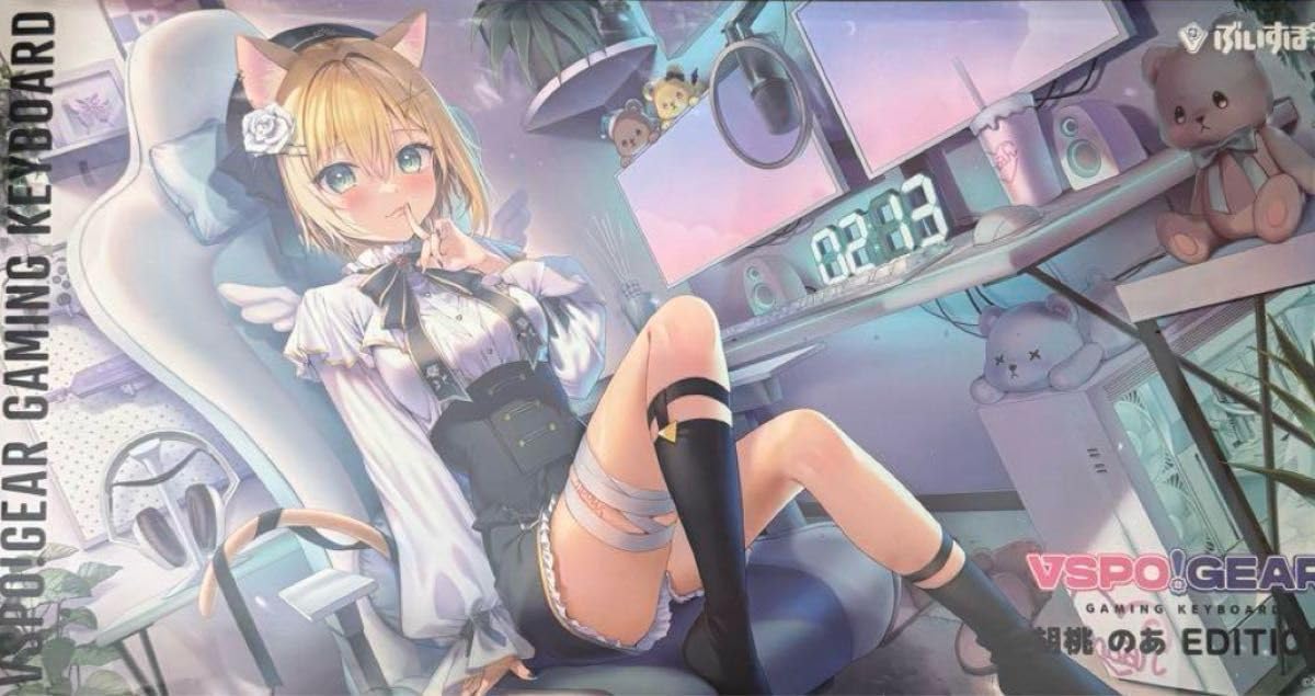 VSPO!GEAR ぶいすぽっ!ゲーミングキーボード 胡桃のあ